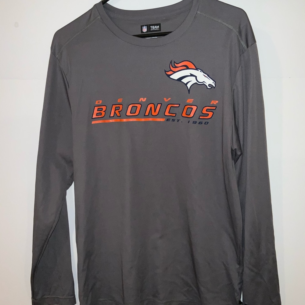 NFL Denver Broncos Gray Dri-Fit Long Sleeve